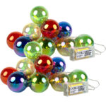2er-Set Lichterkette mit 10 bunten Lampen, Batteriebetrieb