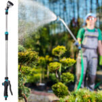 Teleskop Stabgartenbrause, 9 Sprühfunktionen, Giessstab, 108 cm