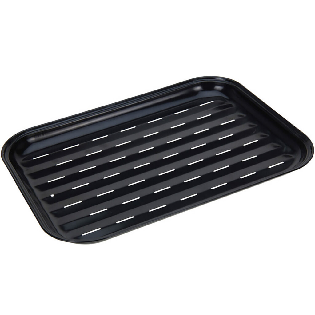 Grillplatte, antihaft-beschichtet, schwarz, 34,5 x 24 cm