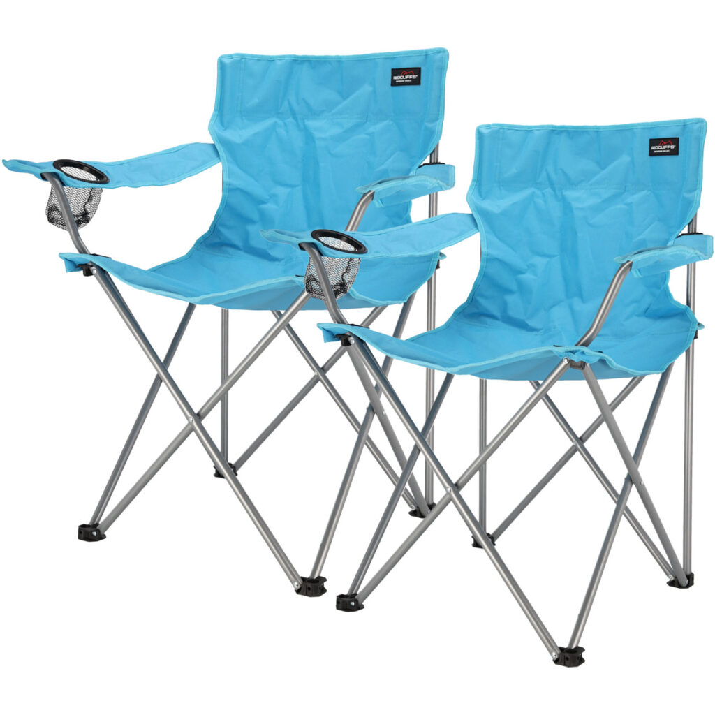 2er-Set Camping-Stuhl, klappbar mit Getränkehalterung 2er-Set Camping-Stuhl, klappbar mit Getränkehalterung