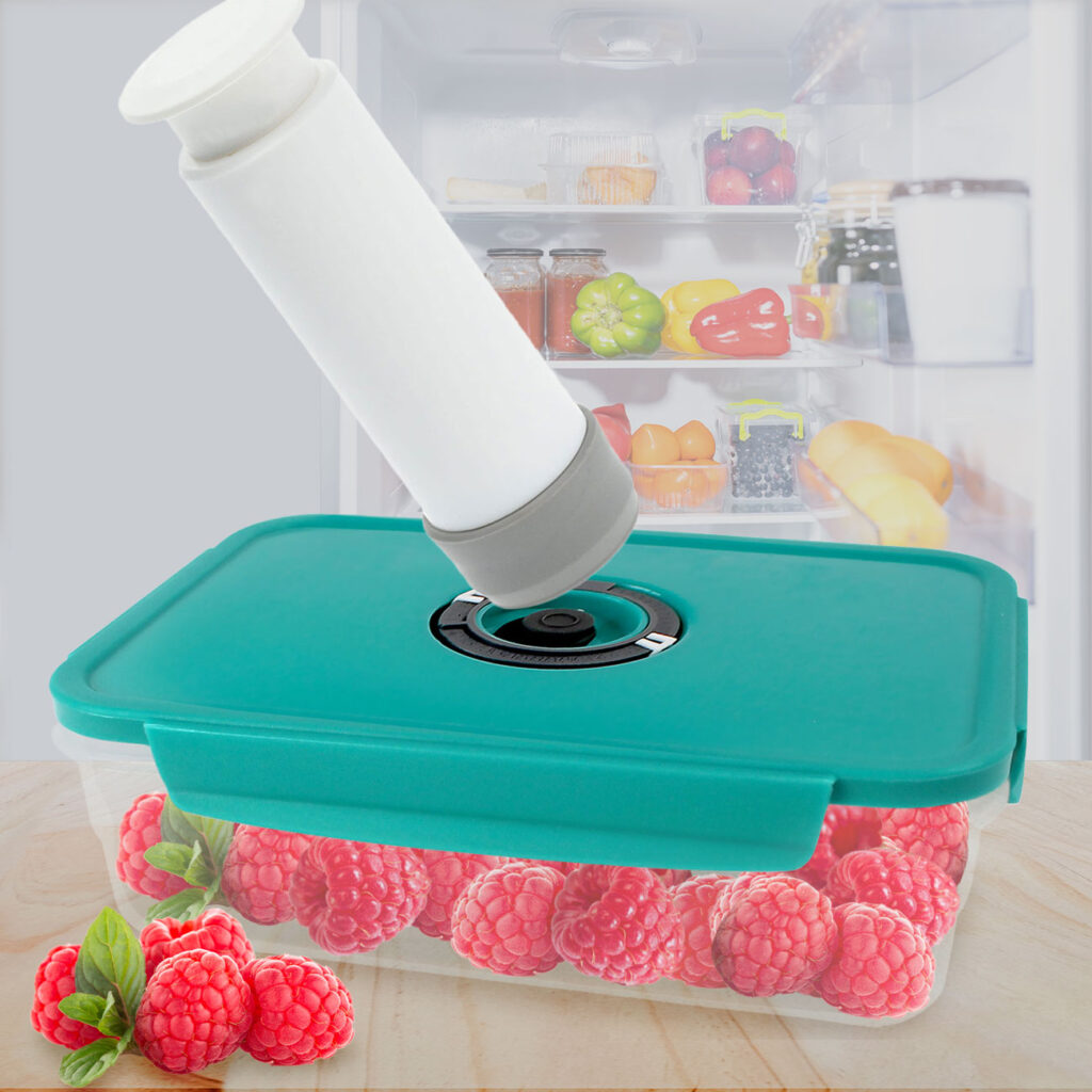 Vakuum Vorratsdose mit Klickverschluss, inkl. Vakuumpumpe, 2300 ml Vakuum Vorratsdose mit Klickverschluss, inkl. Vakuumpumpe, 2300 ml
