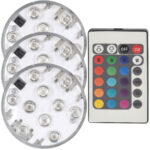 3er-Set LED-Pool-Lampe mit Farbwechsel, Batteriebetrieb