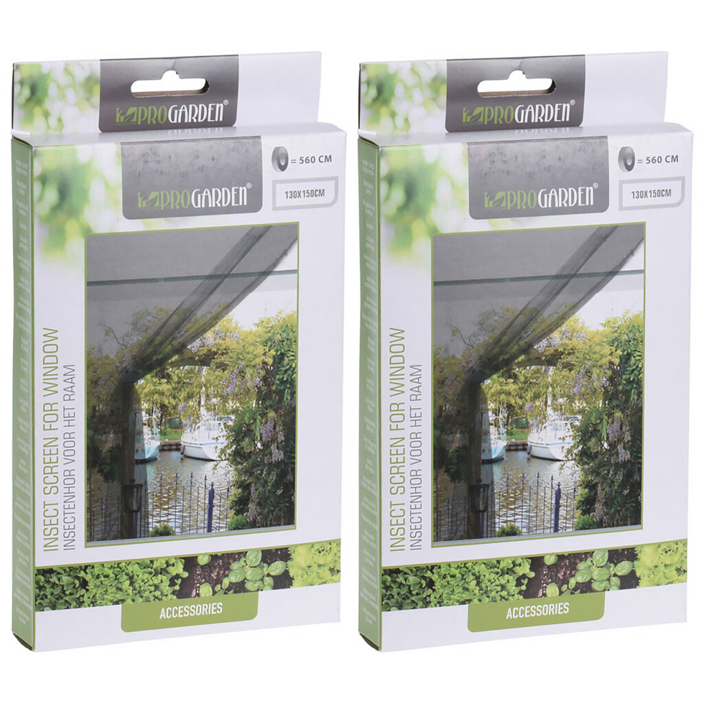 2er-Set Fliegengitter für Fenster, 1,3 x 1,5m, inkl. Klettband 2er-Set Fliegengitter für Fenster, 1,3 x 1,5m, inkl. Klettband