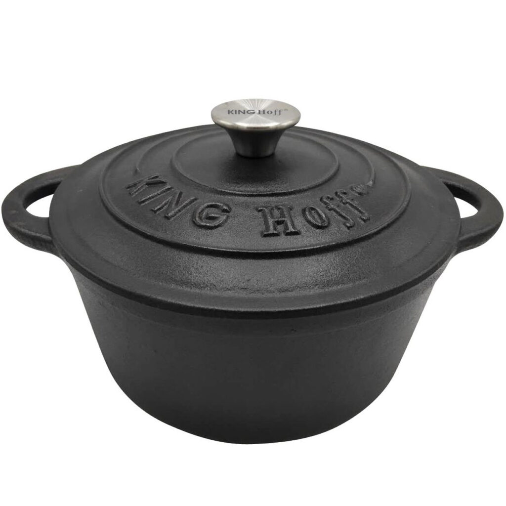 Gusseiserner Topf mit Deckel, Ø 22 cm, 2,4 L