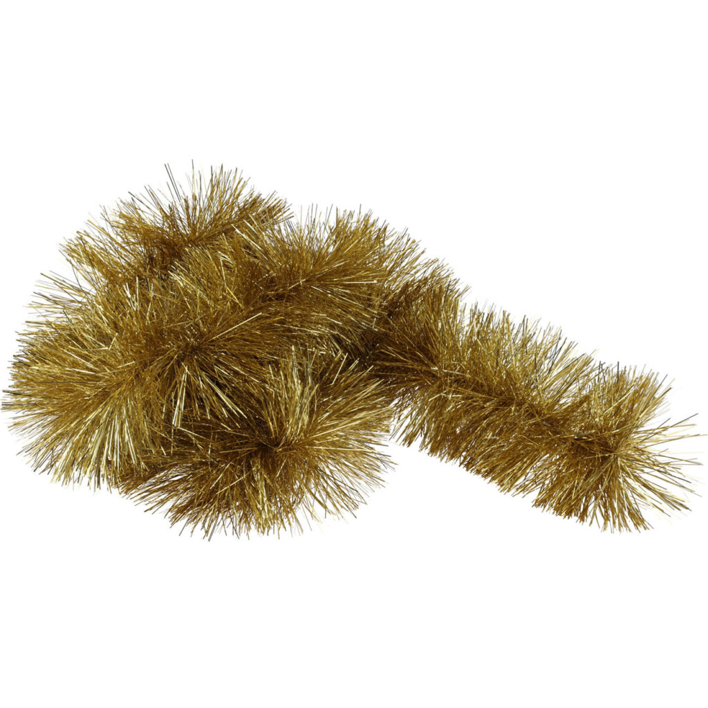 LED-Lametta Girlande, gold, 2,7 m