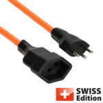 Netzkabel Verlängerung EPR / PUR 3x 1,5mm 5 Meter Swiss T12/ T13