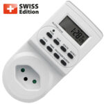 Digitale Zeitschaltuhr Kinderschutz / Zufallsgenerator Swiss Edition T12  T13