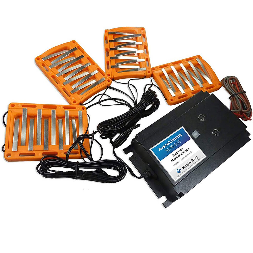 3in1-Marder-Schreck mit Ultraschall, Licht und Schock 3in1-Marder-Schreck mit Ultraschall, Licht und Schock