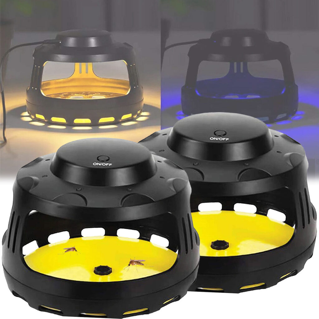 2er-Set Insektenfalle mit Licht und Klebefolie