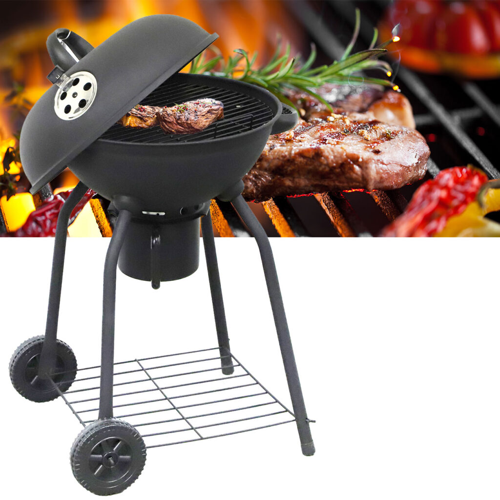 Kugelgrill mit Rädern, Ø 54 x 90 cm