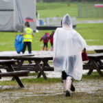 8er-Set Notfall Regenponcho mit Kapuze, transparent, 120 cm
