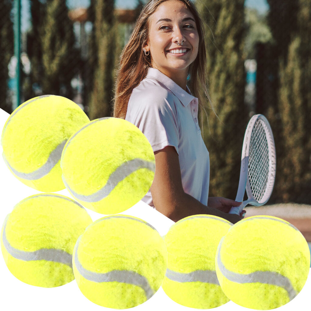 Tennisbälle, Spielbälle, 6er-Set, Ø 6 cm