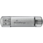 USB Speicherstick mit USBC & USB 3.0 Stecker, 128GB, silber