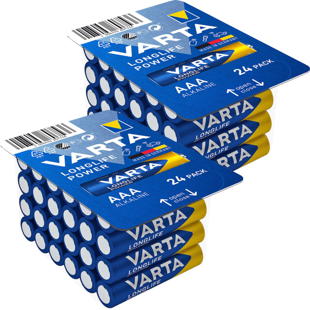 2er-Set Longlife Power Alkaline-Batterien Typ AAA/Micro, 1,5 Volt, 2x 24er-Pack 2er-Set Longlife Power Alkaline-Batterien Typ AAA/Micro, 1,5 Volt, 2x 24er-Pack
