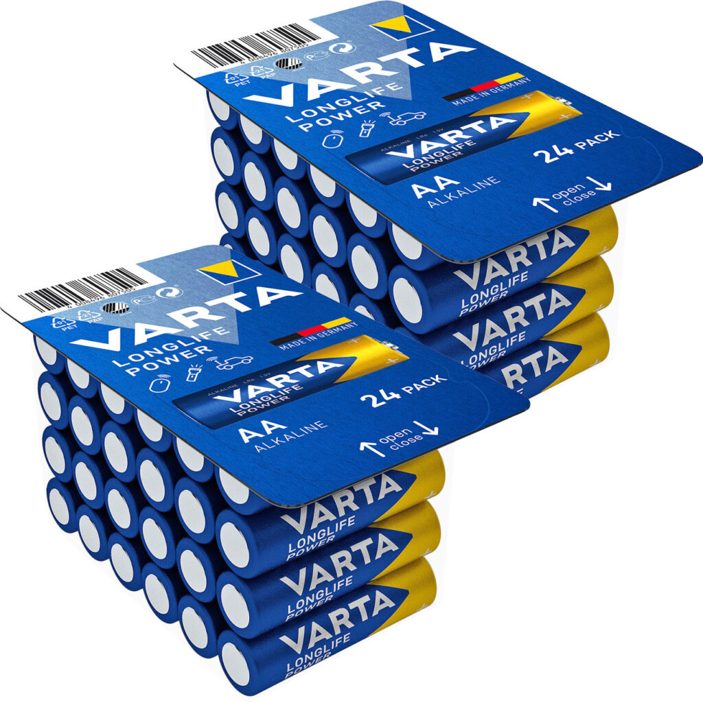 2er-Set Longlife Power Alkalin-Batterien Typ AA/Mignon, 1,5 Volt, 2x 24er-Pack 2er-Set Longlife Power Alkalin-Batterien Typ AA/Mignon, 1,5 Volt, 2x 24er-Pack