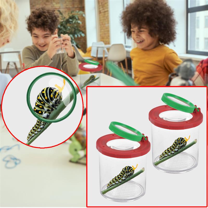 2er-Set Becherlupe, Insektenbox mit Lupe, je Ø 9 cm 2er-Set Becherlupe, Insektenbox mit Lupe, je Ø 9 cm