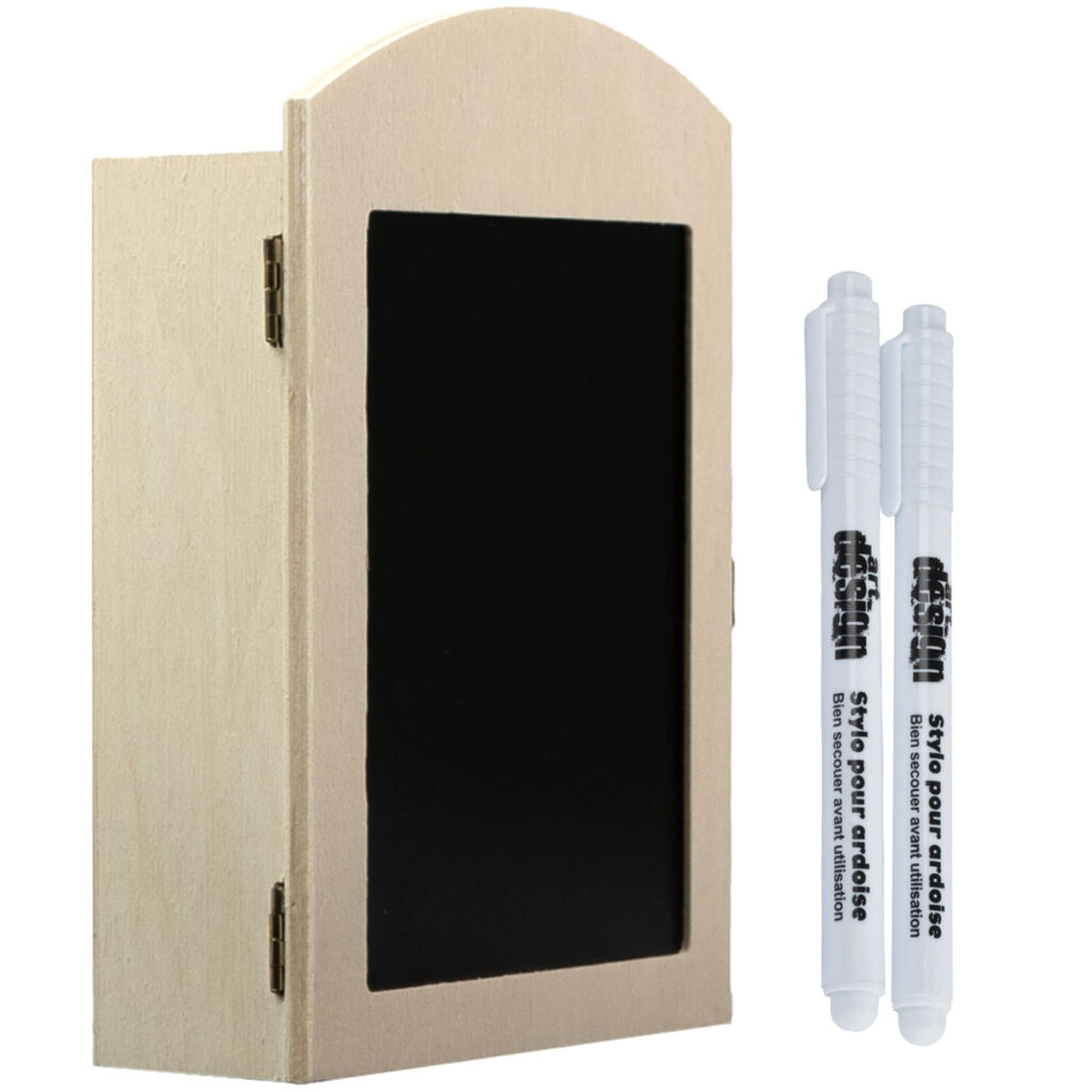 2er-Set, Schlüsselkasten mit Tafel und zwei Tafelstiften, abwischbar 2er-Set, Schlüsselkasten mit Tafel und zwei Tafelstiften, abwischbar