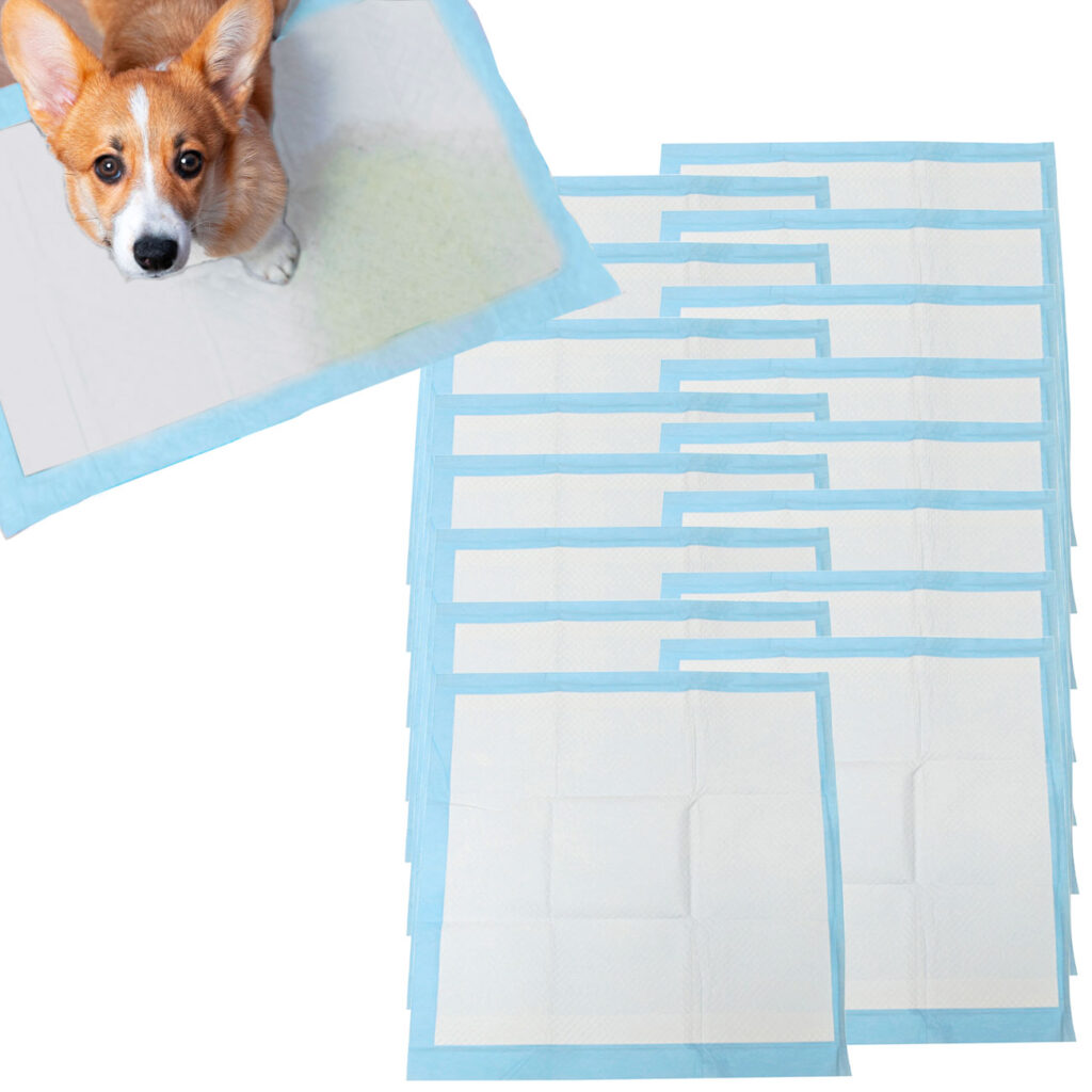 Welpenunterlage, 180 Stk., absorbierend und auslaufsicher, je 60 x 60 cm Welpenunterlage, 180 Stk., absorbierend und auslaufsicher, je 60 x 60 cm