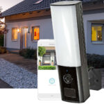 Wandleuchte mit Full-HD Überwachungskamera und Bewegungssensor, SmartLife, Nachtsicht