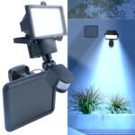 Solar-LED-Wand-Fluter für aussen, mit PIR-Sensor, 12 W, 750 Lumen, IP44