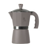 Design Espressokocher für 6 Portionen, taupe