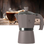 Design Espressokocher für 9 Portionen, taupe