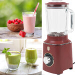 Standmixer mit Glasbehälter und Dosierbecher, 1000 W, 1,5l, bordeaux