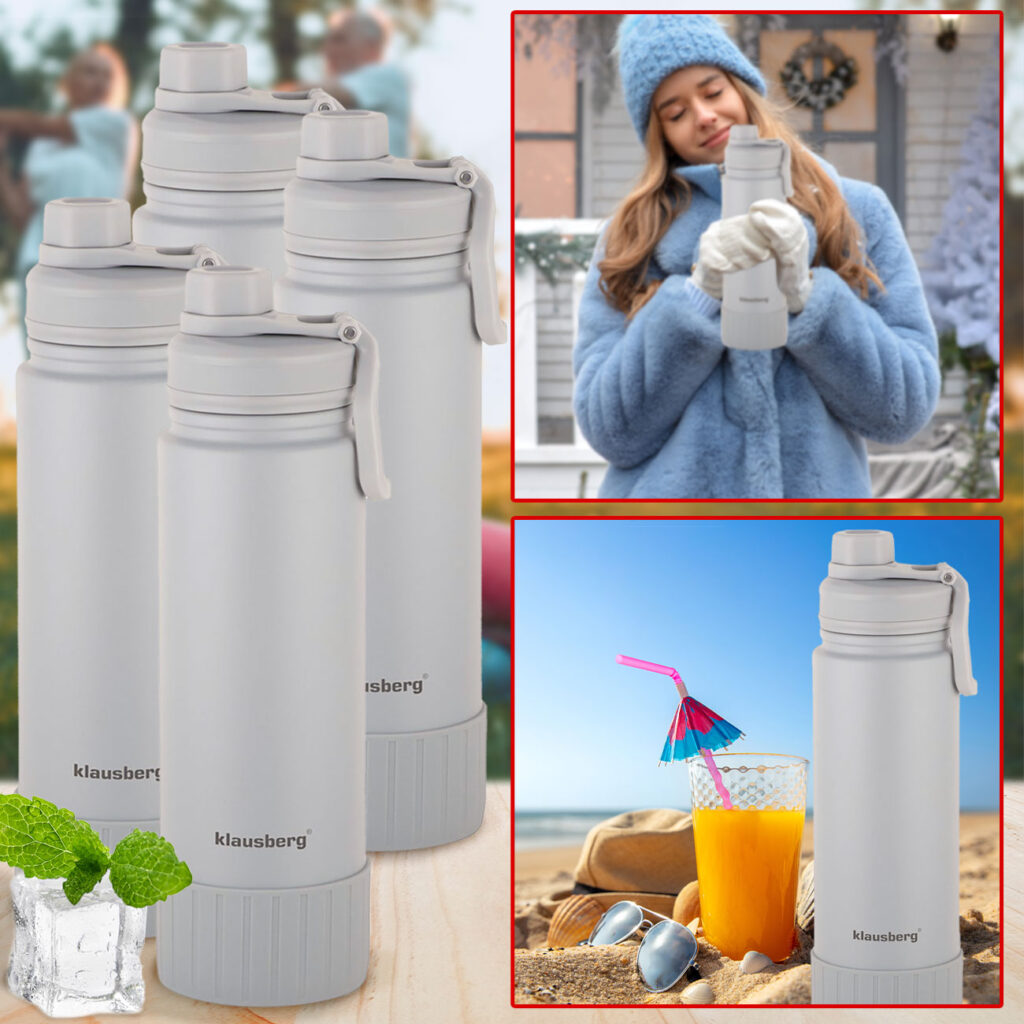 4er-Set Doppelwandiger Thermobecher, 720ml, beige 4er-Set Doppelwandiger Thermobecher, 720ml, beige