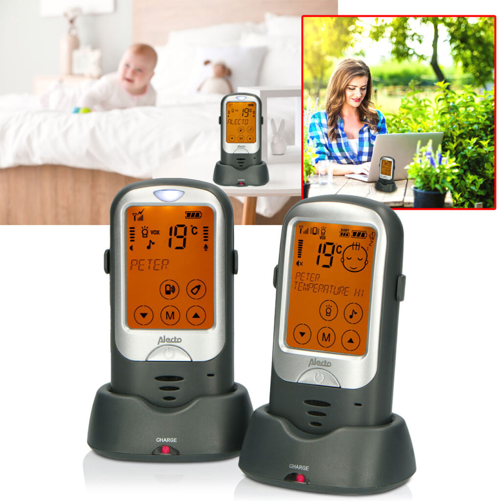 Outdoor Babyphone mit bis zu 1.000 Metern Reichweite, Gegensprechfunktion Outdoor Babyphone mit bis zu 1.000 Metern Reichweite, Gegensprechfunktion