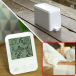 Wetterstation, mit kabellosem Aussensensor und Wecker, inkl. Niederschlagsmenge