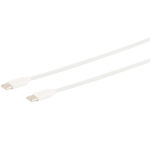 Schnellladekabel USB-C auf USB-C, weiss, 2 m