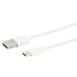 Daten- & Ladekabel, USB-A auf USB-C, weiss, 0,5 m