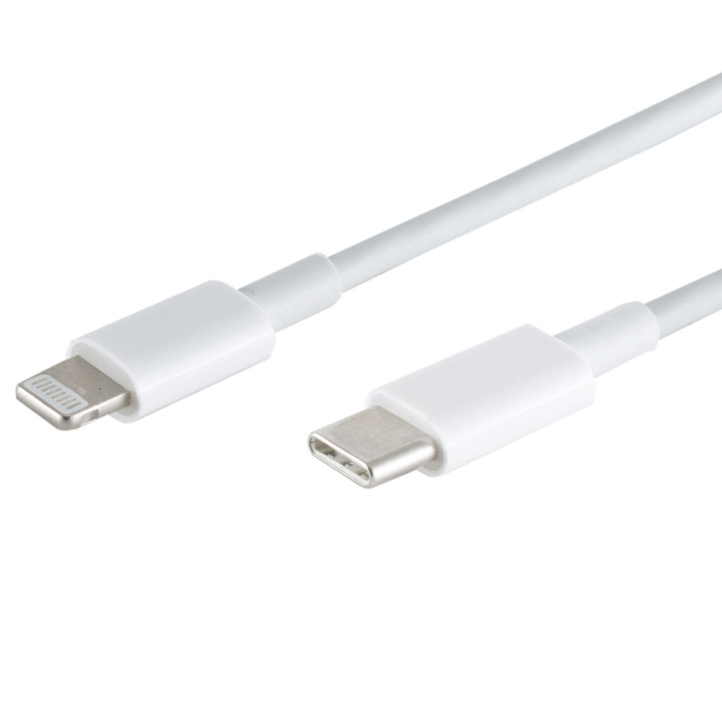 Schnellladekabel USB-C auf Lightning, weiss, 0,5 m Schnellladekabel USB-C auf Lightning, weiss, 0,5 m