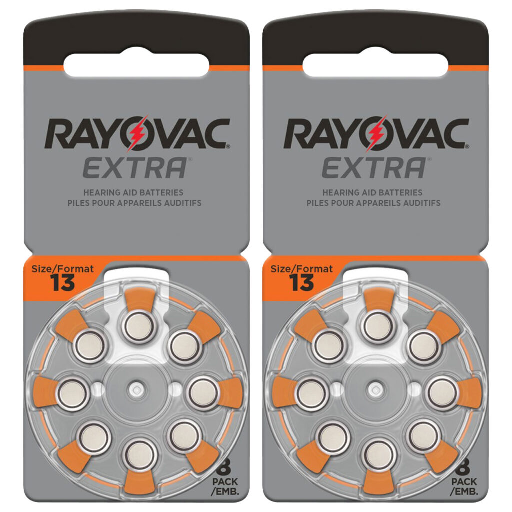 2er-Set Hörgeräte Batterien Typ 13,orange, Zn/Luft 1,45 Volt 290 mAh, 16er-Pack 2er-Set Hörgeräte Batterien Typ 13,orange, Zn/Luft 1,45 Volt 290 mAh, 16er-Pack