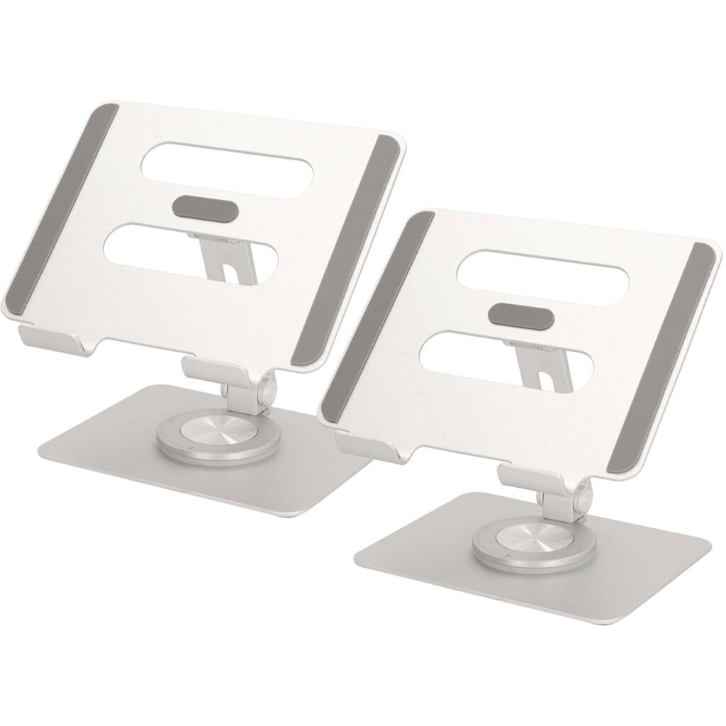 2er-Set Universal Tablet Halterung aus Aluminium, 360° schwenkbar 2er-Set Universal Tablet Halterung aus Aluminium, 360° schwenkbar