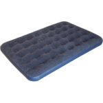 Luftbett mit Velours Oberfläche, 191 x 137 x 22 cm, blau