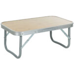 Flacher Camping Klapptisch, Campingtisch, wetterfest, 56 x 34 x 24 cm