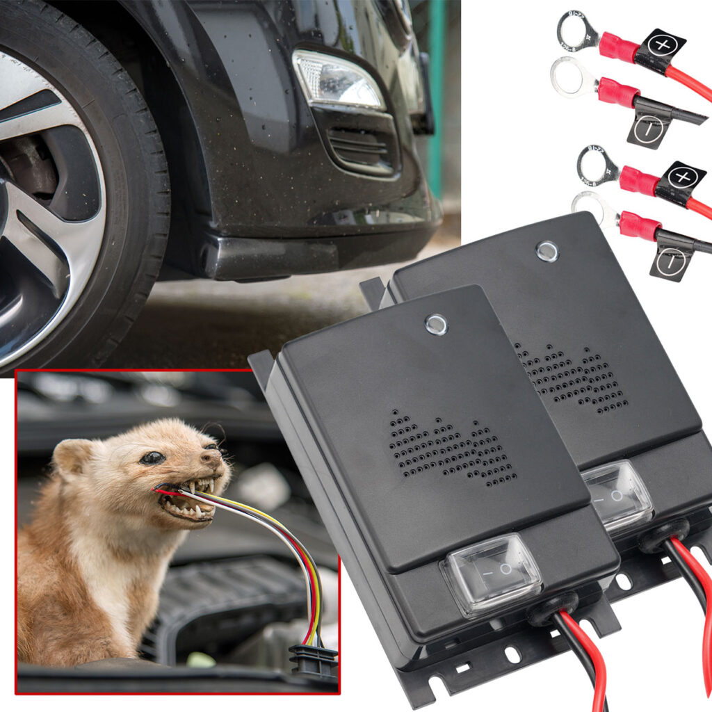 2er-Set Ultraschall Marderschreck für Kraftfahrzeuge, 12-Volt, 12 – 45 kHz, 70 dB 2er-Set Ultraschall Marderschreck für Kraftfahrzeuge, 12-Volt, 12 – 45 kHz, 70 dB