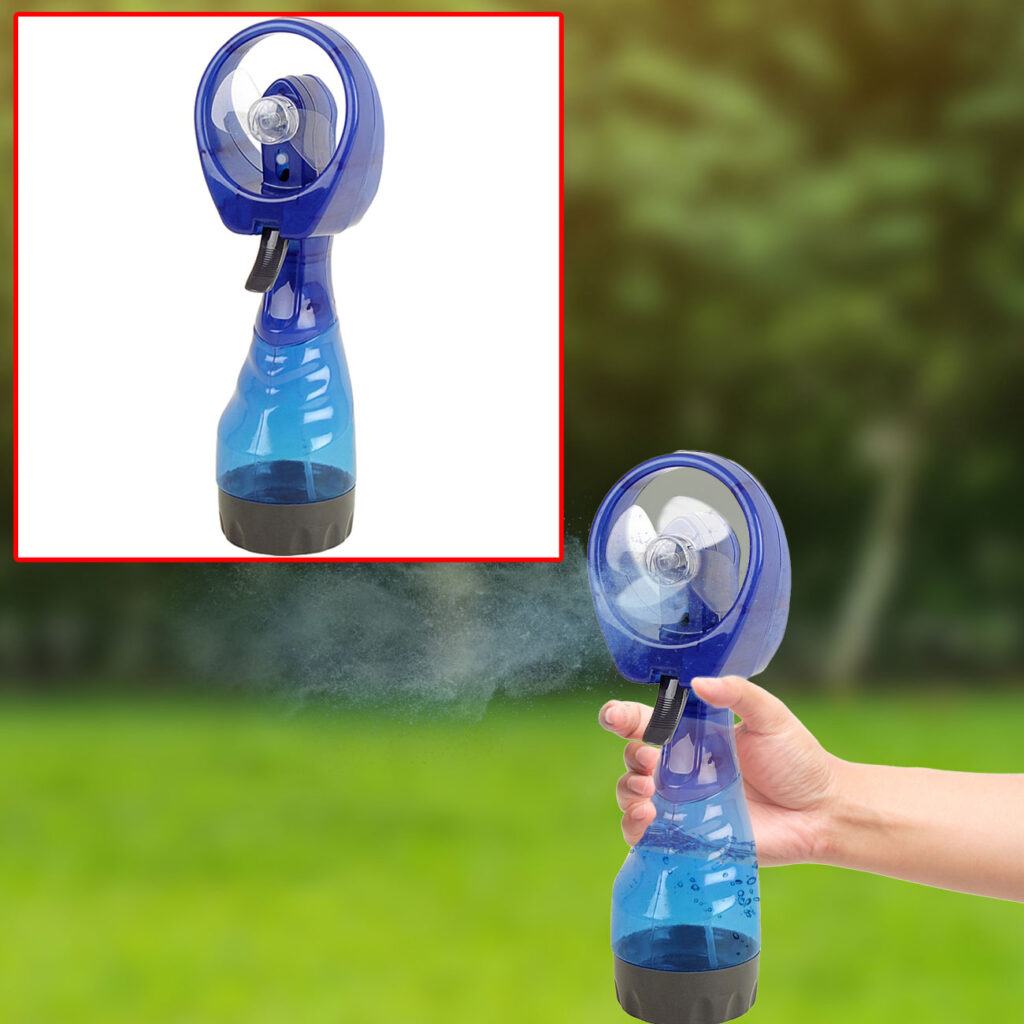 Sprühventilator, 300 ml-Wassertank, Batteriebetrieb, Hand-Ventilator Sprühventilator, 300 ml-Wassertank, Batteriebetrieb, Hand-Ventilator