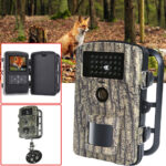Camouflage Wildkamera mit Bewegungssensor, Nachtsicht und Mikrofon, IP66