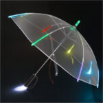 2er-Set LED Regenschirm, transparent, 10 Farbwechsel LED