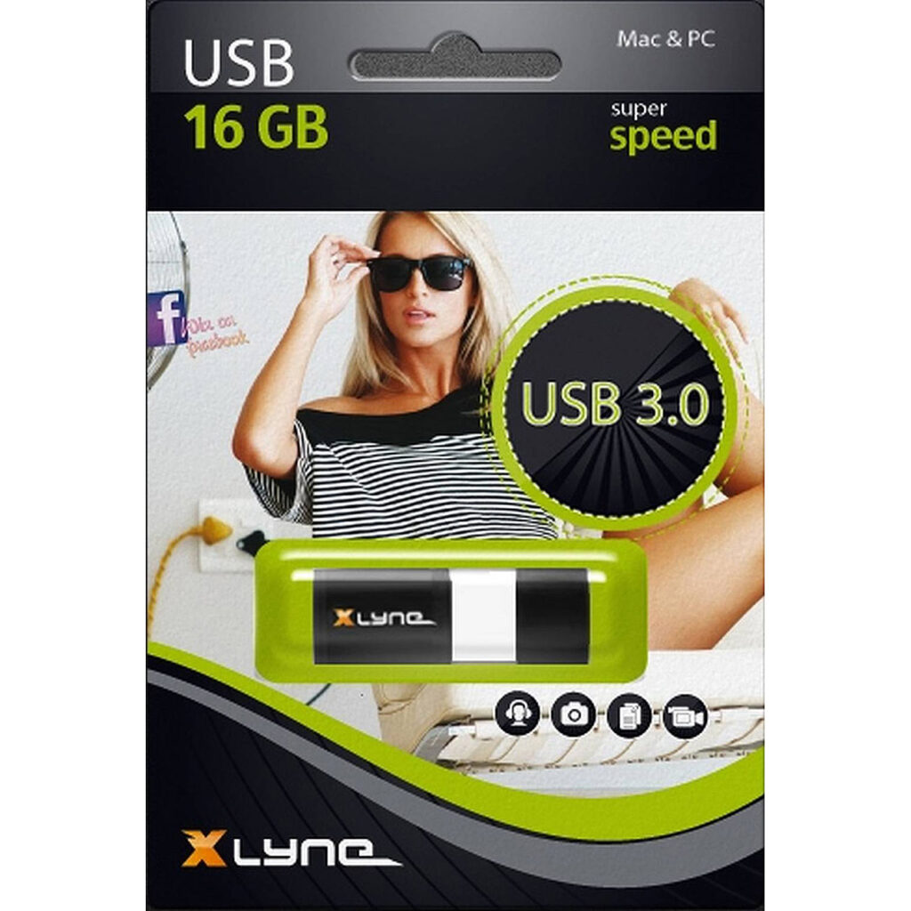 16 GB USB-Speicherstick USB 3.0 Wave black USB-Stick