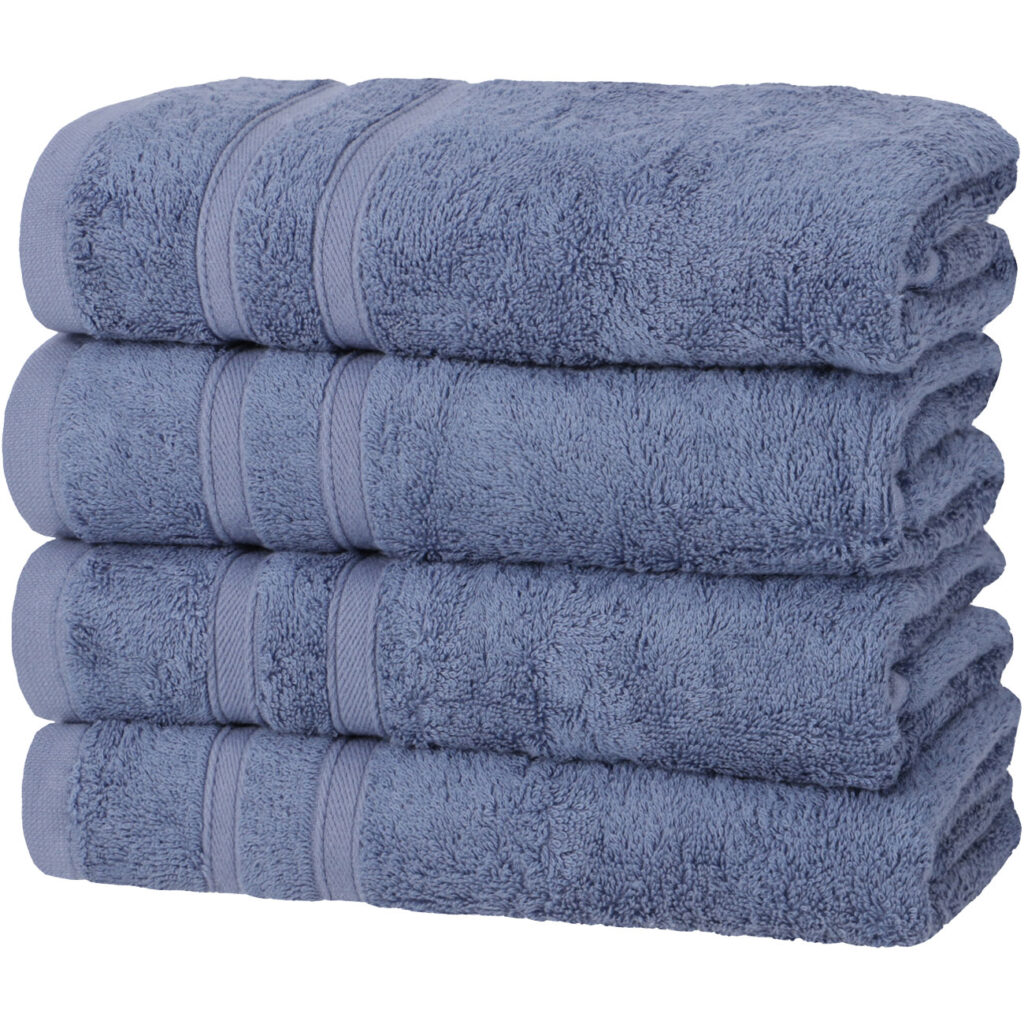 4er-Set Handtücher, 50% Bambus & 50% Baumwolle, 50 x 100 cm, blau 4er-Set Handtücher, 50% Bambus & 50% Baumwolle, 50 x 100 cm, blau