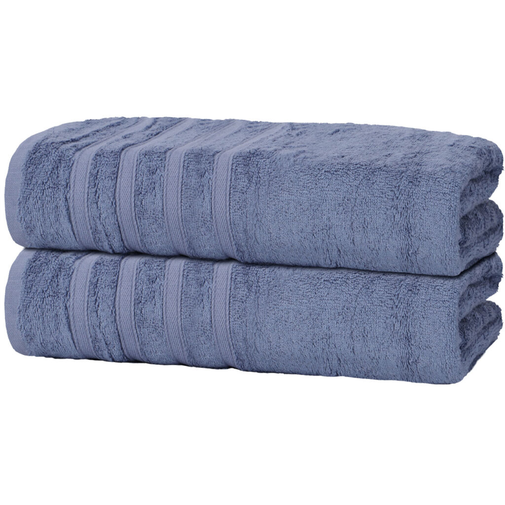 2er-Set Saunahandtücher, 50% Bambus & 50% Baumwolle, 70 x 200 cm, blau 2er-Set Saunahandtücher, 50% Bambus & 50% Baumwolle, 70 x 200 cm, blau