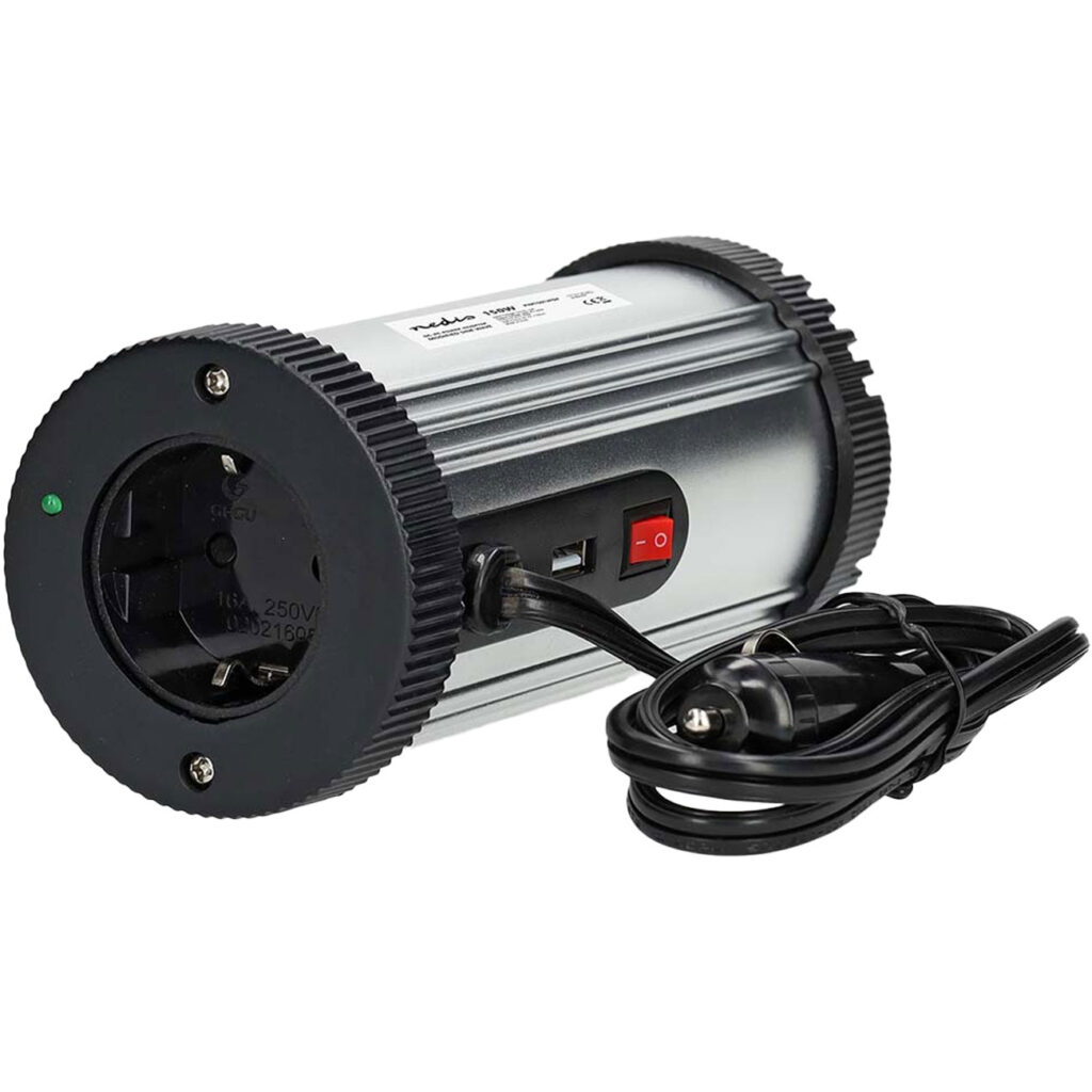 Kfz-Wechselrichter 12 auf 230 V mit USB Ladeport, 300 Watt Kfz-Wechselrichter 12 auf 230 V mit USB Ladeport, 300 Watt