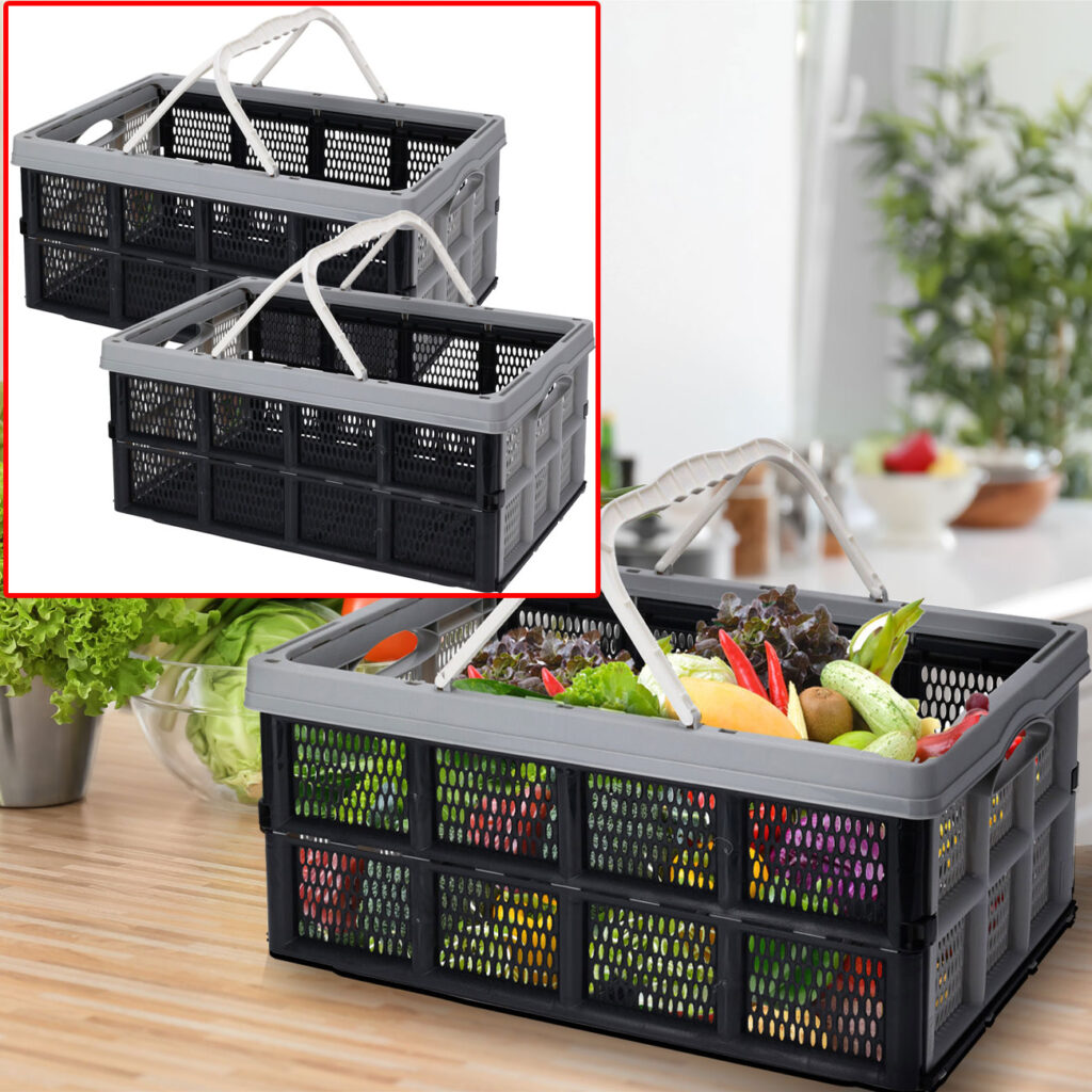 2er-Set Klappbox mit Tragegriffen, 32l