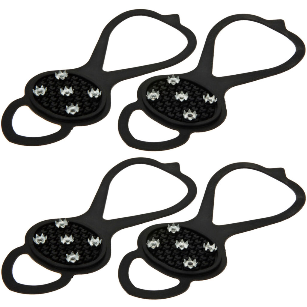 2er-Set Universal Schuhspikes zum Überziehen aus Gummi & Metall 2er-Set Universal Schuhspikes zum Überziehen aus Gummi & Metall