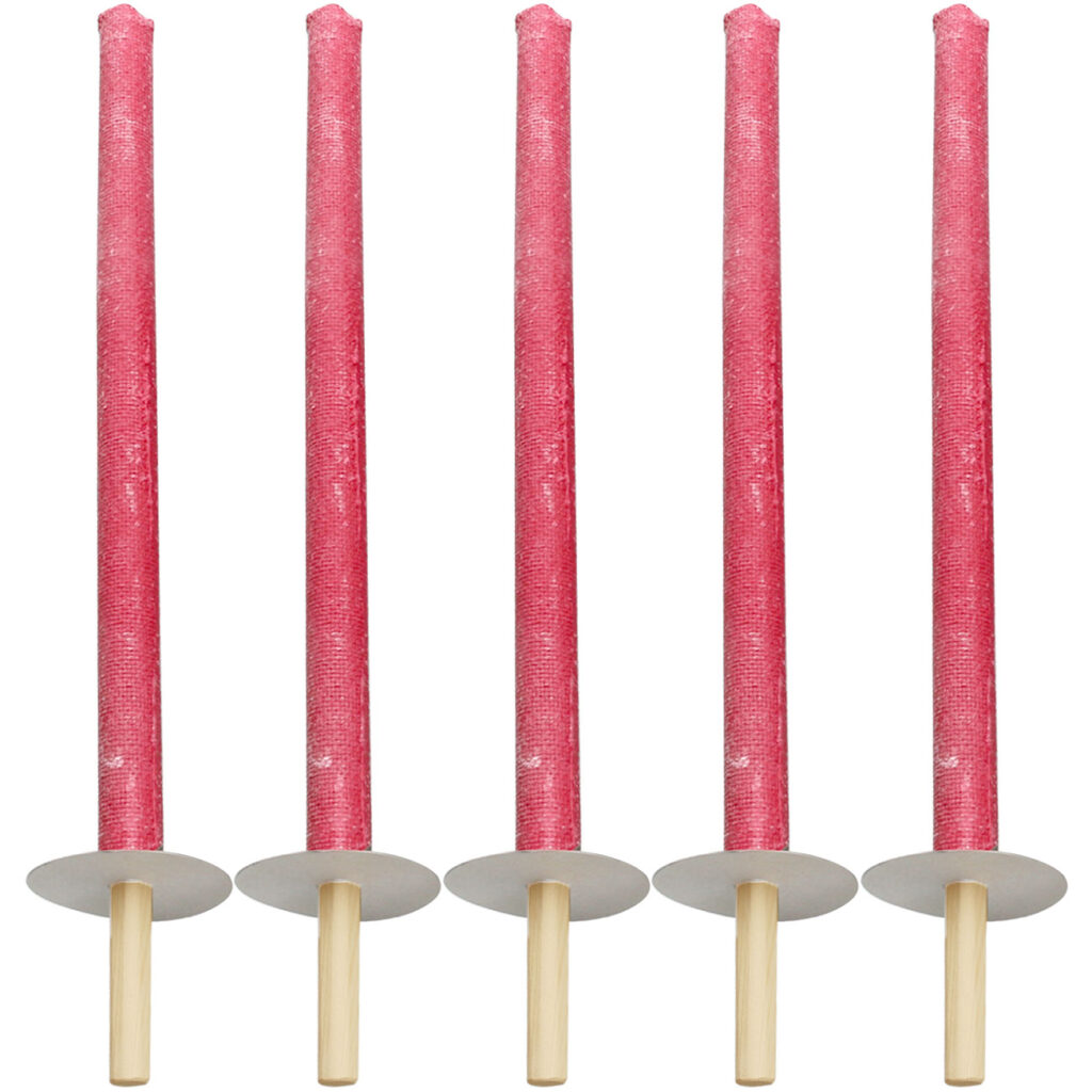 5er-Set Wachsfackeln mit Holzgriff und Handschutzteller, Brenndauer ca. 90 min 5er-Set Wachsfackeln mit Holzgriff und Handschutzteller, Brenndauer ca. 90 min