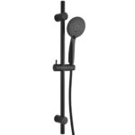 Duschset mit Handbrause, Schlauch und Wandhalterung, schwarz