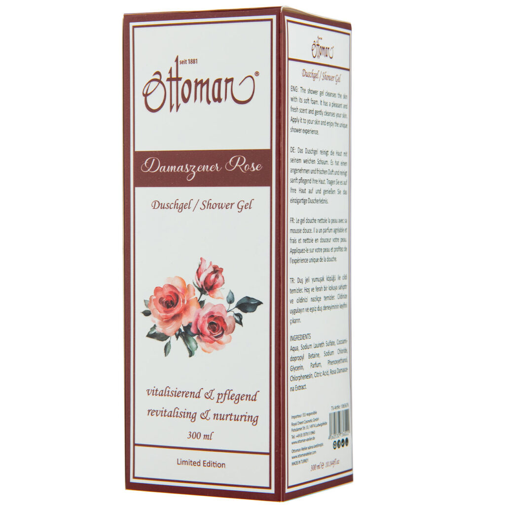 Rose Duschgel, 300ml, erfrischendes Duscherlebnis